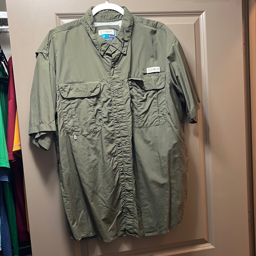 Magellan button up shirt.